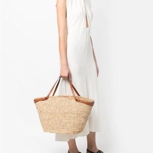 NWT Ulla Johnson Mallorca Carryall Raffia Tote